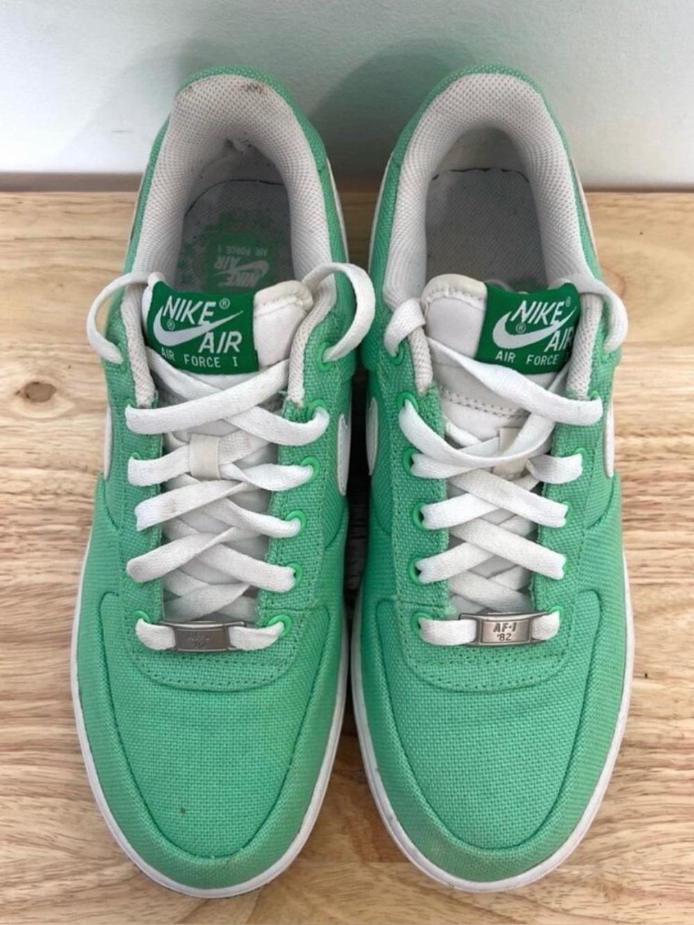 Nike AF 1 Women Vintage 07 Low Canvas Sneakers SZ 8.5 Lace Up Tourmaline Active